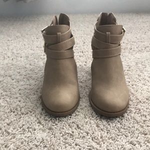 Tan booties
